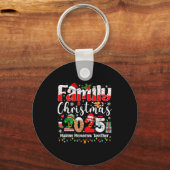 Family Christmas 2025 Matching Squad Santa Xmas Li Sleutelhanger (Voorkant)