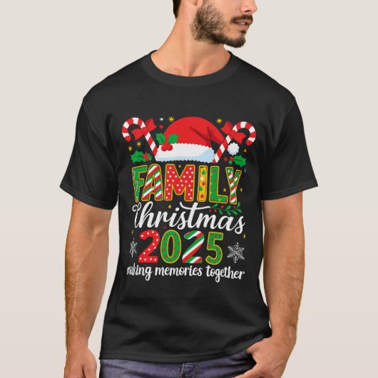 Family Christmas 2025 Matching T-shirt (Voorkant)