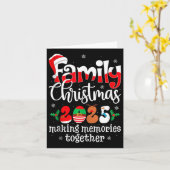 Family Christmas 2025 Matching Xmas Pajamas Christ Kaart (Gele Bloem)
