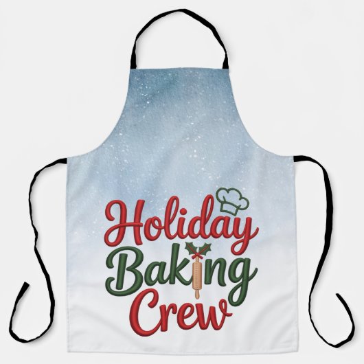 Family Christmas Baking Team Apron  Schort (Voorkant)
