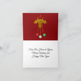 Family Christmas Card Bedankkaart