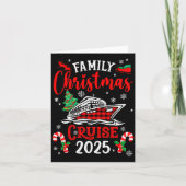 Family Christmas Cruise 2025 Family Matching Merry Kaart (Voorkant)