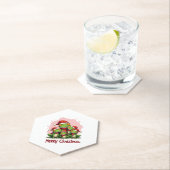 Family christmas frogs (1) kartonnen onderzetters (Insitu)