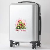 Family christmas frogs (1) sticker (Koffer)