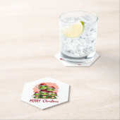 Family christmas frogs (3) kartonnen onderzetters (Insitu)