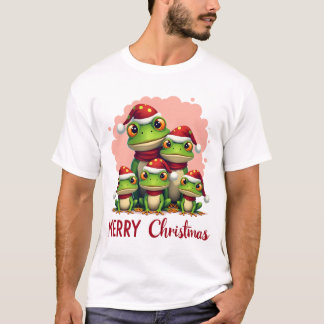 Family christmas frogs (3) t-shirt