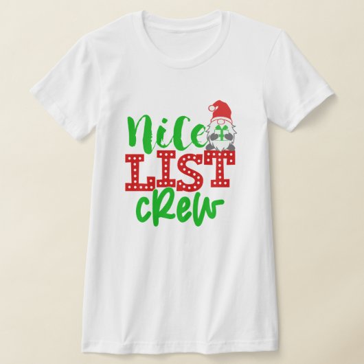Family Christmas Gnome Shirt - Leuke lijst crew! (Laagn)