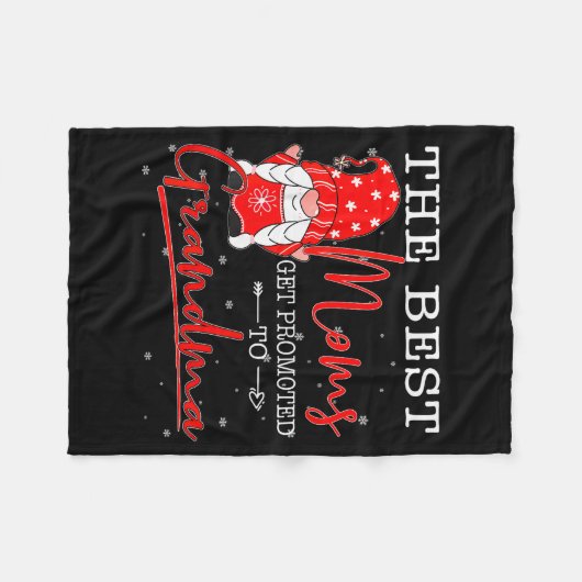 Family Christmas Gnome The Moms Get Promoted To Gr Fleece Deken (Voorkant (Horizontaal))