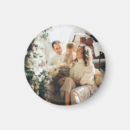 Family Christmas Magnet | Add Your Photo & Message