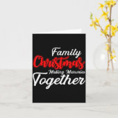 Family Christmas Making Memories Together Christma Kaart (Gele Bloem)