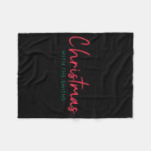 Family Christmas Modern Minimalist Family Name  Fleece Deken (Voorkant (Horizontaal))