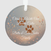 Family Christmas Ornament with Border Collie – Coz (achterkant)
