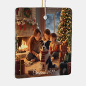 Family Christmas Ornament with Border Collie – Coz (Rechts)
