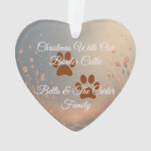 Family Christmas Ornament with Border Collie – Coz (achterkant)