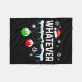 Family Christmas Pajamas Matching Whatever  Fleece Deken (Voorkant (Horizontaal))