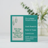 Family Christmas Party Kaart (Staand voorkant)