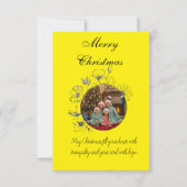 Family Christmas Photo Card Bedankkaart (Voorkant)