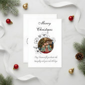 Family Christmas Photo Card Bedankkaart