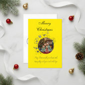 Family Christmas Photo Card Bedankkaart