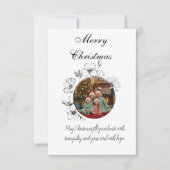 Family Christmas Photo Card Bedankkaart (Voorkant)