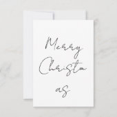 Family Christmas Photo Card Bedankkaart (Achterkant)