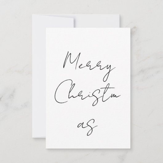 Family Christmas Photo Card Bedankkaart (Achterkant)