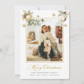 Family Christmas Photo Card Kaart (Voorkant)
