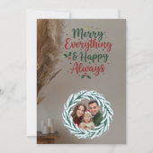 Family Christmas Photo Card Kaart (Voorkant)