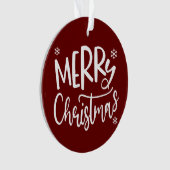 Family Christmas Photo , Merry Christmas  Ornament (voorkant)