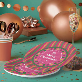 Family Christmas Red Papieren Bordje