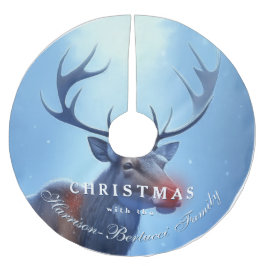 Family Christmas Reindeer Winter Wonderland  Kerstboom Rok