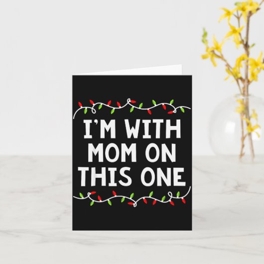 Family Christmas Shirt I Don't Do Matching But I D Kaart (Gele Bloem)