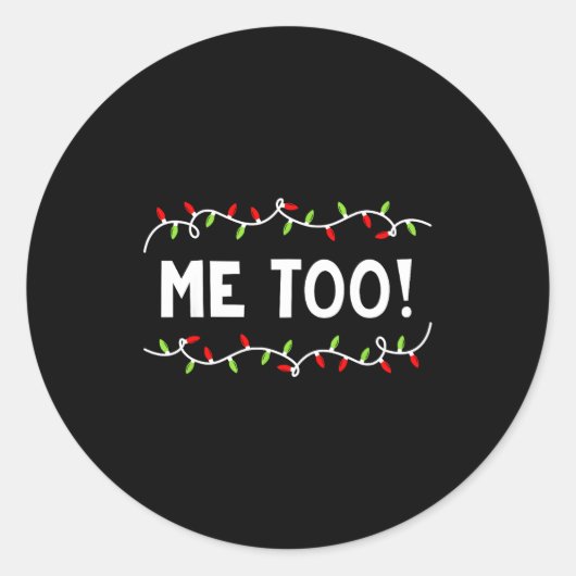 Family Christmas Shirt I Don't Do Matching But I D Ronde Sticker (Voorkant)