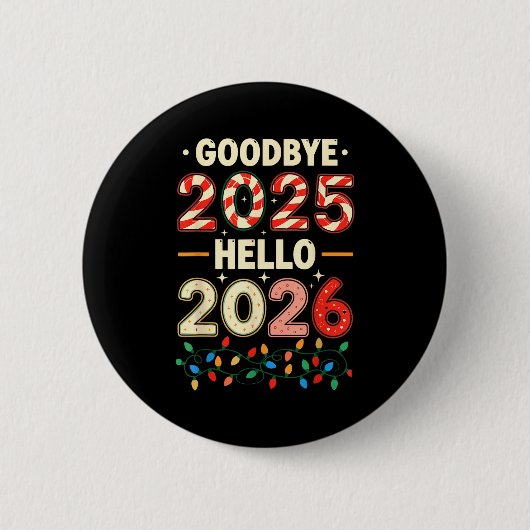 Family Christmas Shirts Matching 2025, Funny Nye H Ronde Button 5,7 Cm (Voorkant)