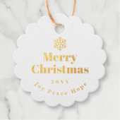 Family Christmas Thank You Green Bedankjes Labels (Voorkant)