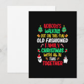 Family Christmas Vacation Pajamas Funny XMAS Ugly Kaart (Voorkant / Achterkant)