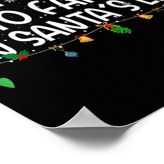 Family Christmas Xmas Most Likely To Fart On Santa Poster (Hoek)