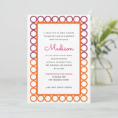 Family Circle Bat Mitzvah Uitnodiging (Staand voorkant)