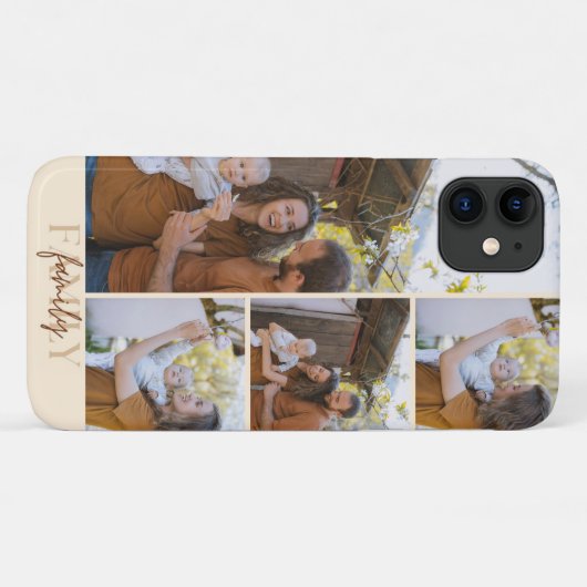 Family Collage Custom Photo Phone Case (Achterkant (horizontaal))