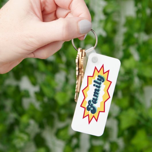 Family, comic book pop design sleutelhanger (Hand)