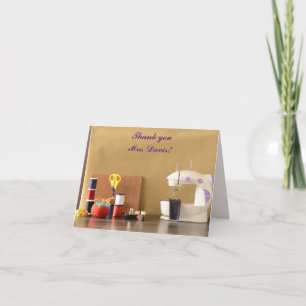 Family Consumer Science Leraar Waardering Dag Bedankkaart