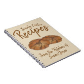 Family Cookie Recipes Personalized Gingersnap Notitieboek (Rechterzijde)
