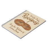 Family Cookie Recipes Personalized Gingersnap Notitieboek (Linkerzijde)