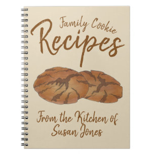 Family Cookie Recipes Personalized Gingersnap Notitieboek
