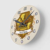 Family Crest Crown Achternaam Ronde Klok (Hoek)