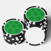 Family Crest Green Poker Chips (Opstapeling)
