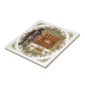 Family Crest Shield Achternaam Tegeltje (Zijkant)