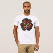Family Crest van Tokugawa Shogun, Edo, Tokio T-shirt (Voorkant volledig)