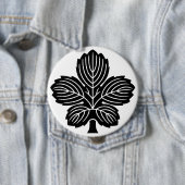 [Family Crests] Oni Kaji leaf Ronde Button 4,0 Cm (In situ)