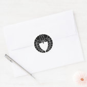 [Family Crests] Orthodox wisteria Ronde Sticker (Envelop)